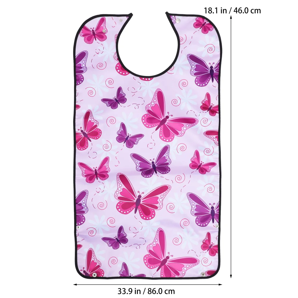 

1Pc Adult Bib Dining Bib Washable Mealtime Eating Apron for Senior Elderly