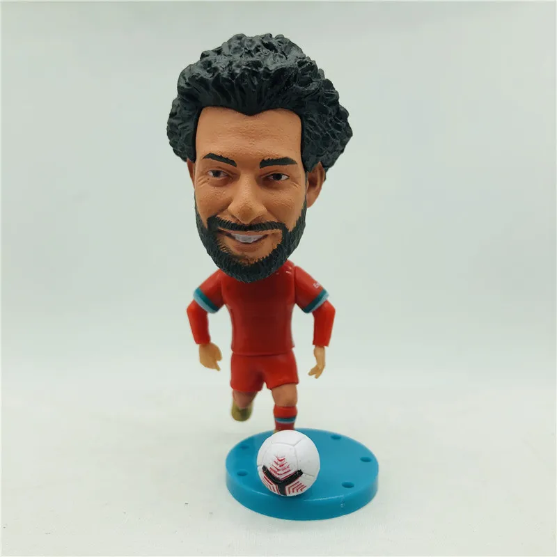 

Soccerwe 2,55 "Высота футбольной звезды куклы 11 # M.Salah фигурки 2021