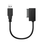 Кабель-адаптер для оптического привода ноутбука SATA-USB, быстрая передача для 6p + 7p SATA ноутбука, оптический привод второго поколения