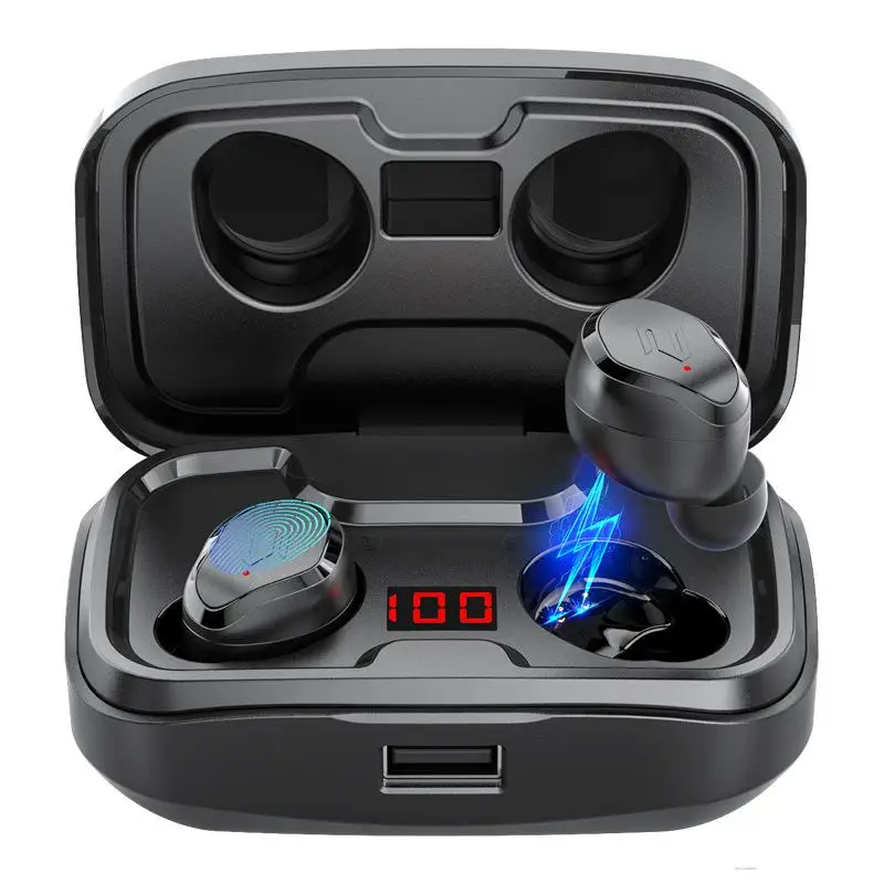 

Wireless Bluetooth 5.0 Headphone Touch Control HD Stereo Headphone Sport Waterproof Noise Reduction Earbuds