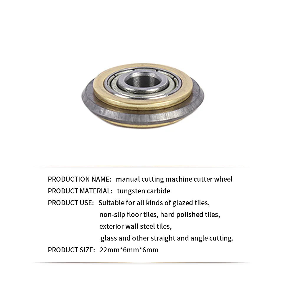 Manual Tile Cutter Wheel Rotary Bearing Wheel Tile Brick Cutter Replacement For Cutting Machine 22mm Cutting Tools Accessories