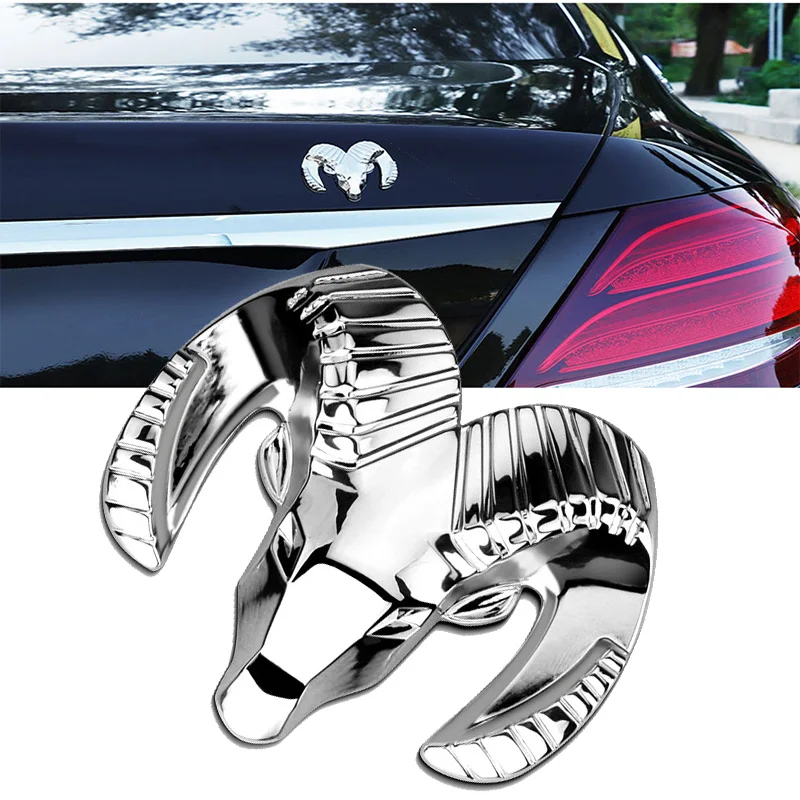 3D матовая хромированная головка ОЗУ для крыла автомобиля окна заднего багажника