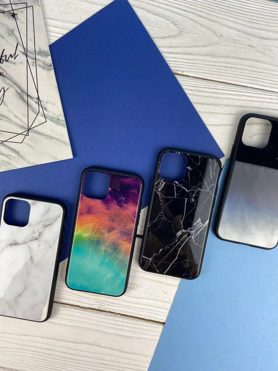 Стеклянный чехол с силиконовым бампером для Samsung Galaxy J4 2018 / Чехол стекло 360