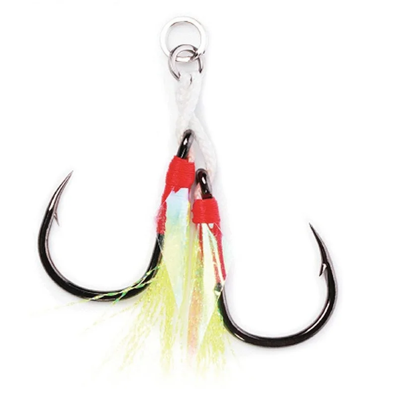 

Miniature Iron Double Hook Green Iron Iron Hook Fishing Hook Deep Sea Trolling Slow Rocking Golden Gun