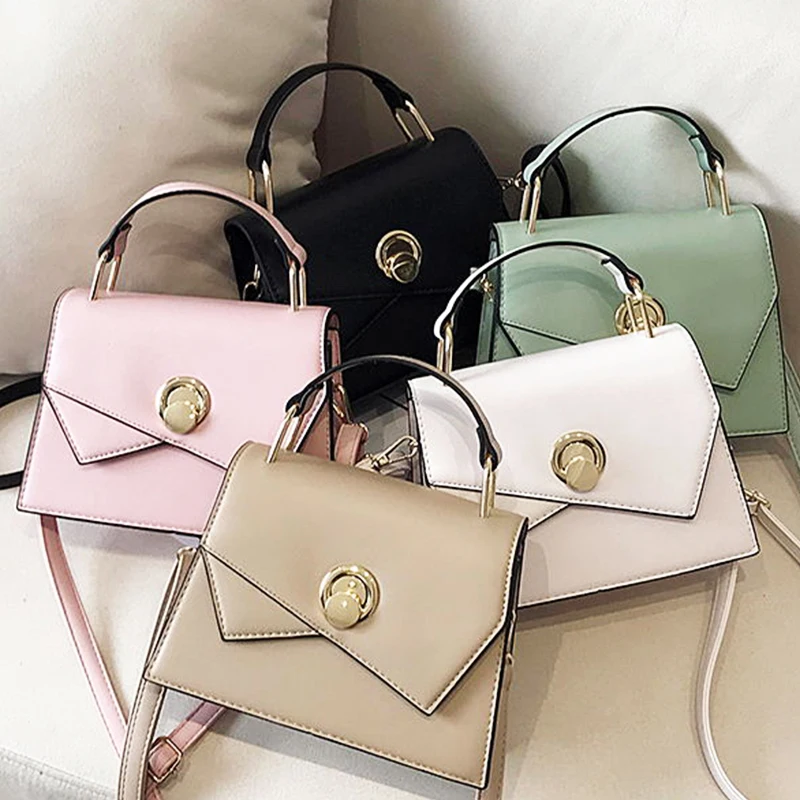 

new fashion small square bag 2020 women's shoulder messenger Bags PU Leather Solid Hand Bags casual Ladies Crossbody bags purses