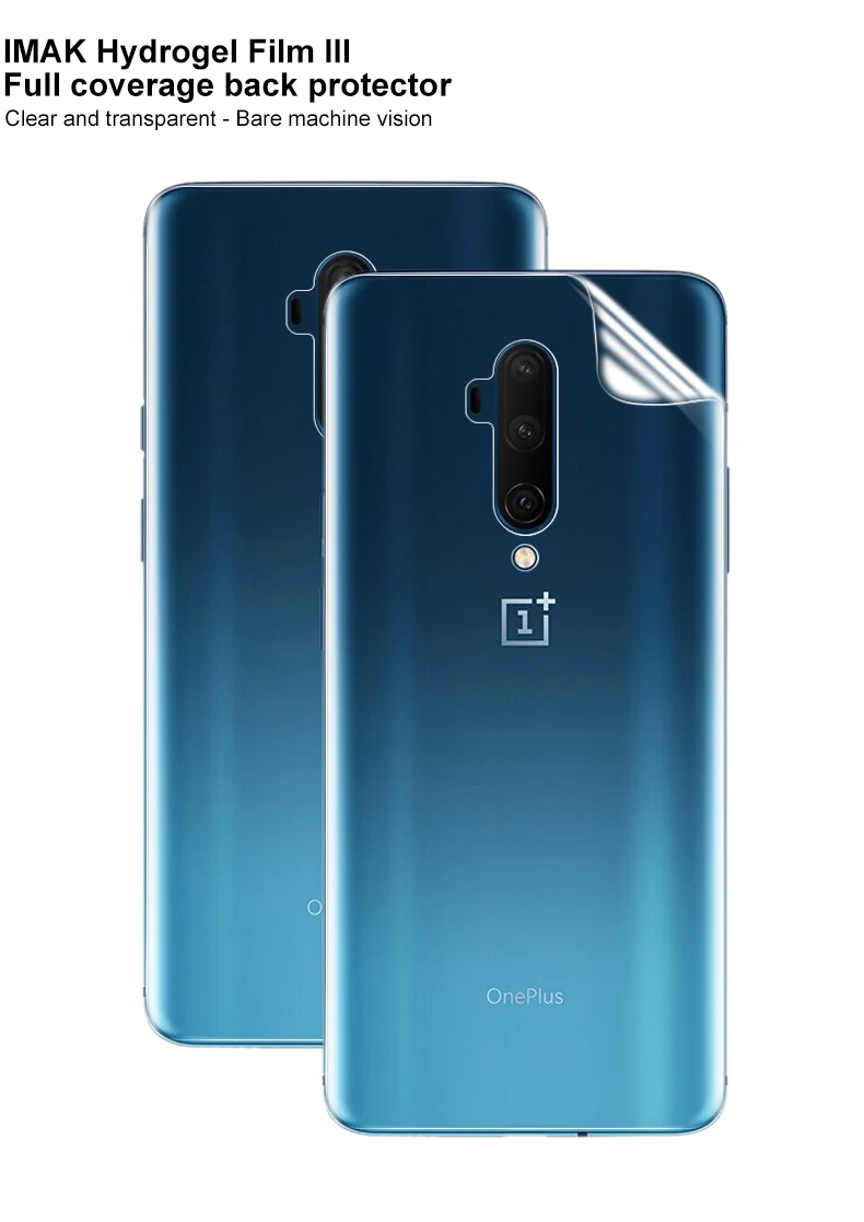 Imak Hydrogel III для Oneplus 7T Pro One Plus 7T Pro, 2 шт., защита для заднего экрана, передняя, задняя, полное покрытие, мягкая защитная пленка