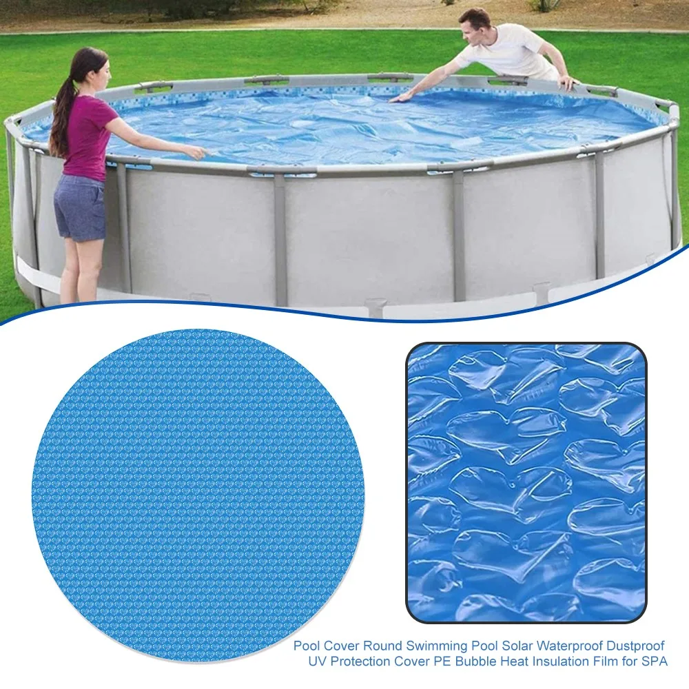 Покрытие для бассейна круглый Солнечный бассейн покрытие ванны 8/10/12ft открытый