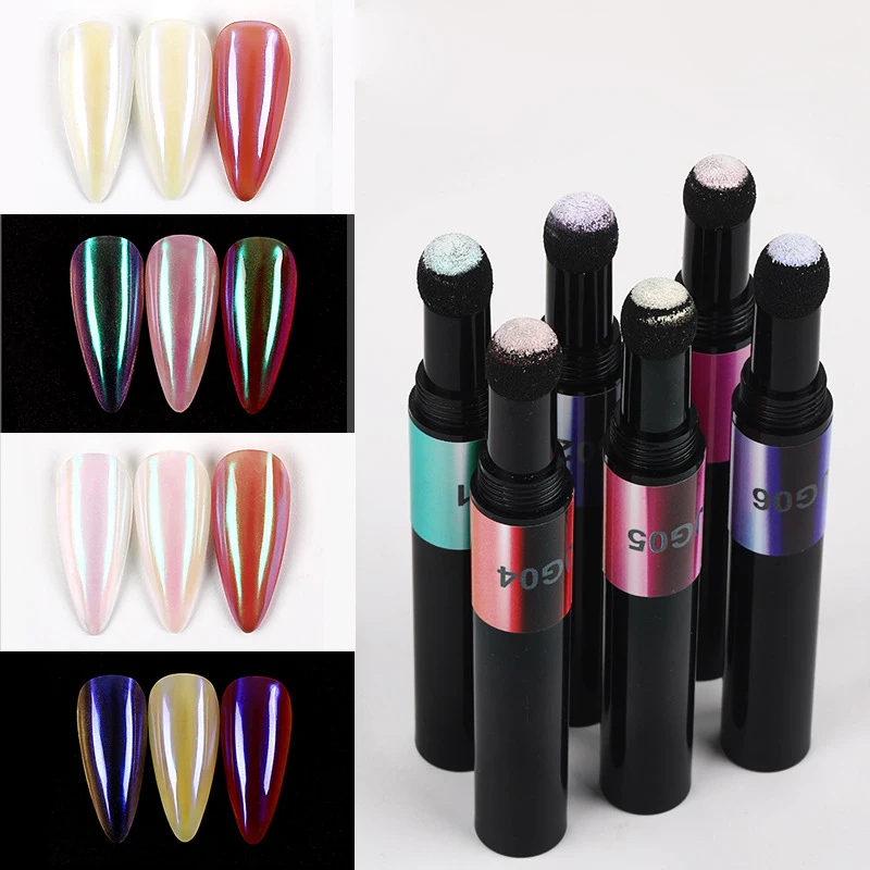 Новинка 2020 Лидер продаж 8 цветов искусственная ручка для ногтей волшебный Аврора