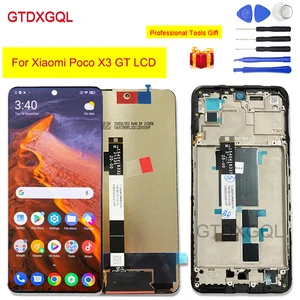 6.6" LCD For Xiaomi Poco X3 GT 21061110AG Display Touch Screen
Digitizer Assembly Sensor Black Frame Lcds