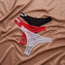 Sous vêtements Sexy en coton pour femmes, slip de petite taille, respirant, en dentelle, à la mode, 2021  (3)