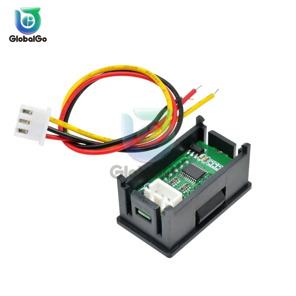 0 36 дюймов Мини Вольтметр постоянного тока СВЕТОДИОД Цифровой 0-100 В Авто