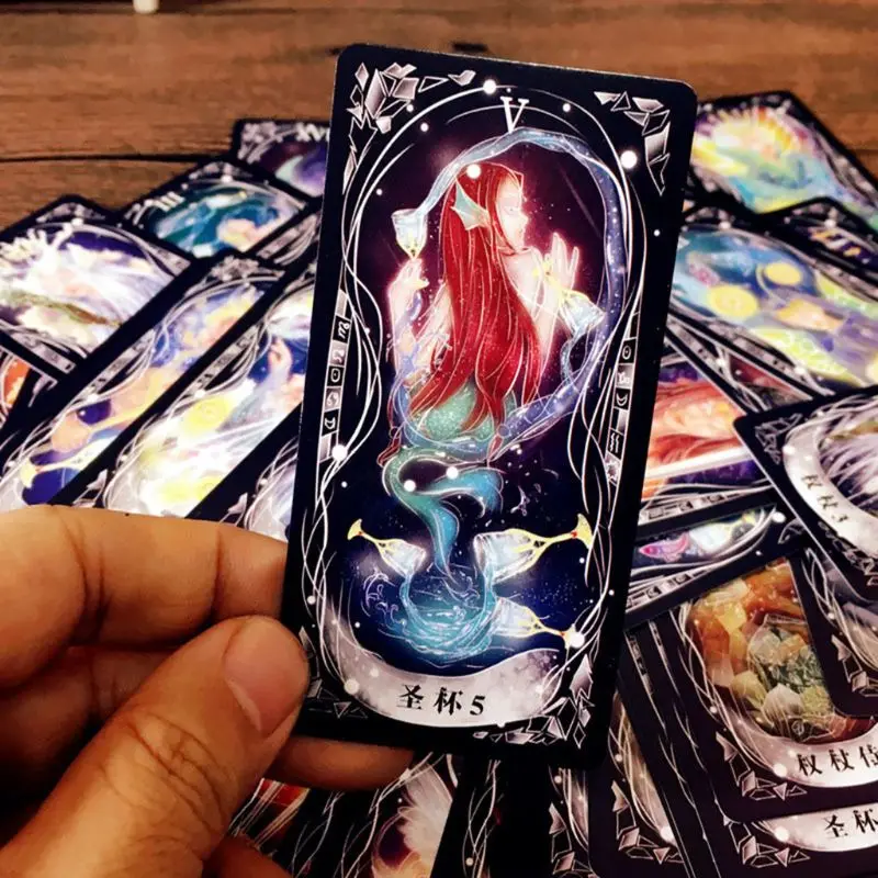 

Student Tarot Cards Deck with Guidebook Mysterious Divination Astrology Board Game Oracle Playing Card