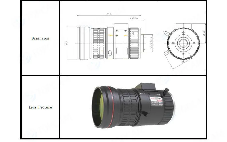 HV1140D 8MPIR Vari focal DC Авто Iris 8MP IR объектив|ir lens|lens iriris lens |
