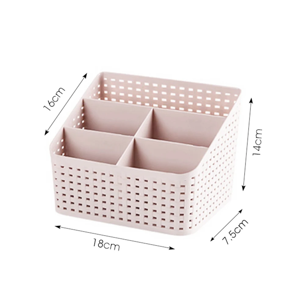 

Storage Box Container Drawer Plastic Makeup Organizer 5 Grids Desktop Home Office Sundries Cosmetics YB090M90