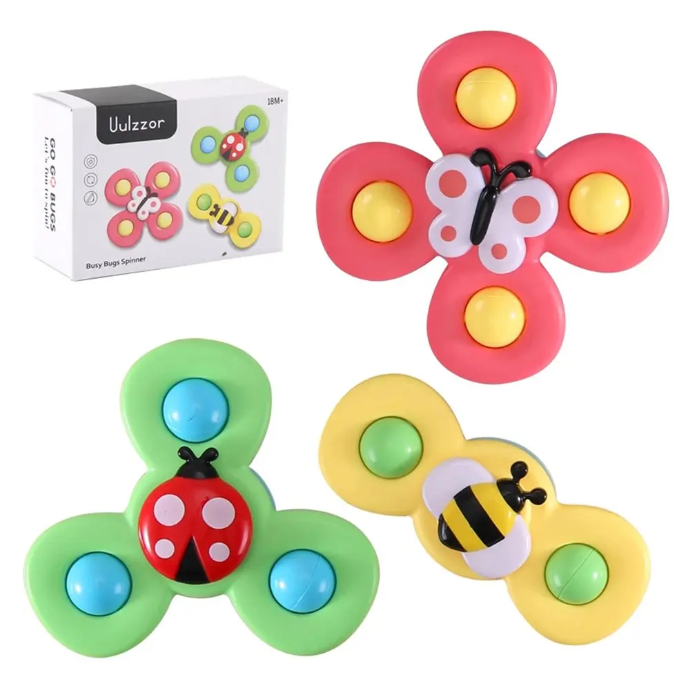 

Baby Rattles For Kids Shower Bathroom Grasping Gyro Animal Sucker Spinner Montessori Touch Sensory toys For Newborn 0-12 Months