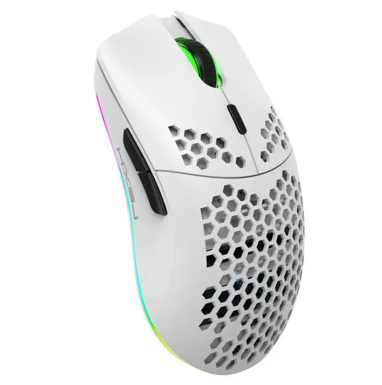 

750mAh 2.4G Wireless Computer Mouse Rechargeable Rgb Hole Gaming Mouse Built In Rechargeable Battery Convenient and Practical