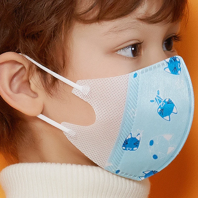 10 шт. Пылезащитная маска для лица с мультяшным принтом|Маска велоспорта| |