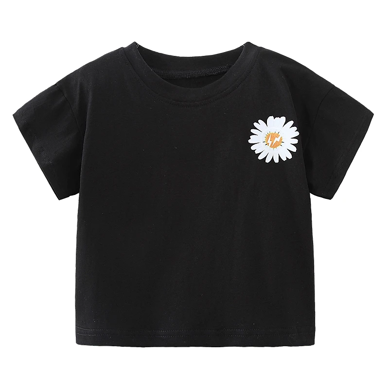

Baby Print Short-sleeved T-shirt 2021 Summer New Boy Kids Children's Pullover Bottoming Shirt