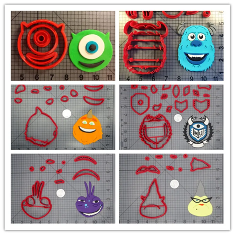 Мультфильмы Монстры Sulley Roz Mike Randall George день рождения помадка украшения тортов