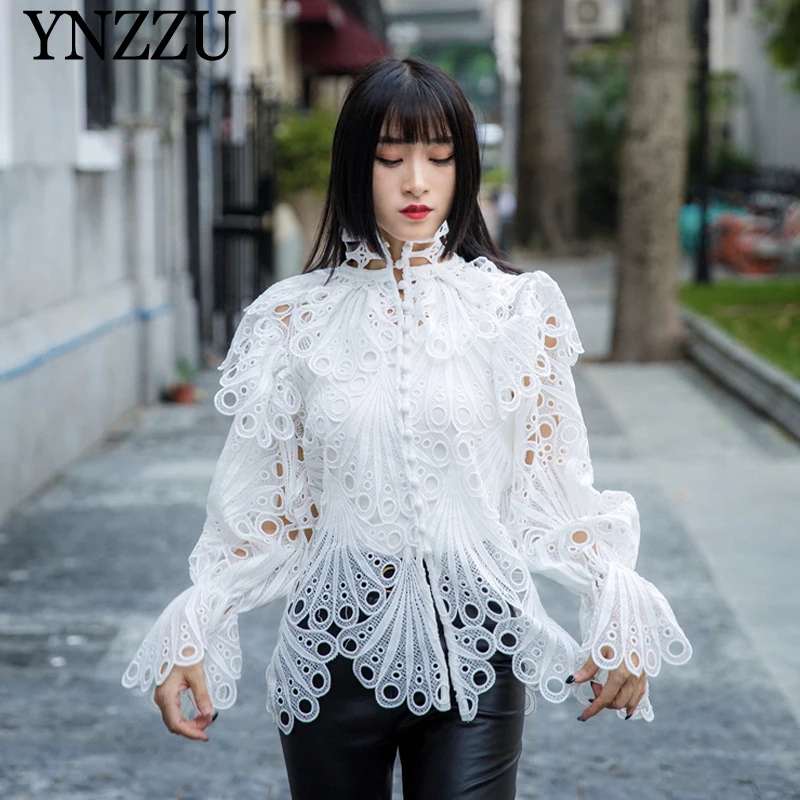 Винтажные женские белые кружевные топы на весну 2020 летняя модная Свободная