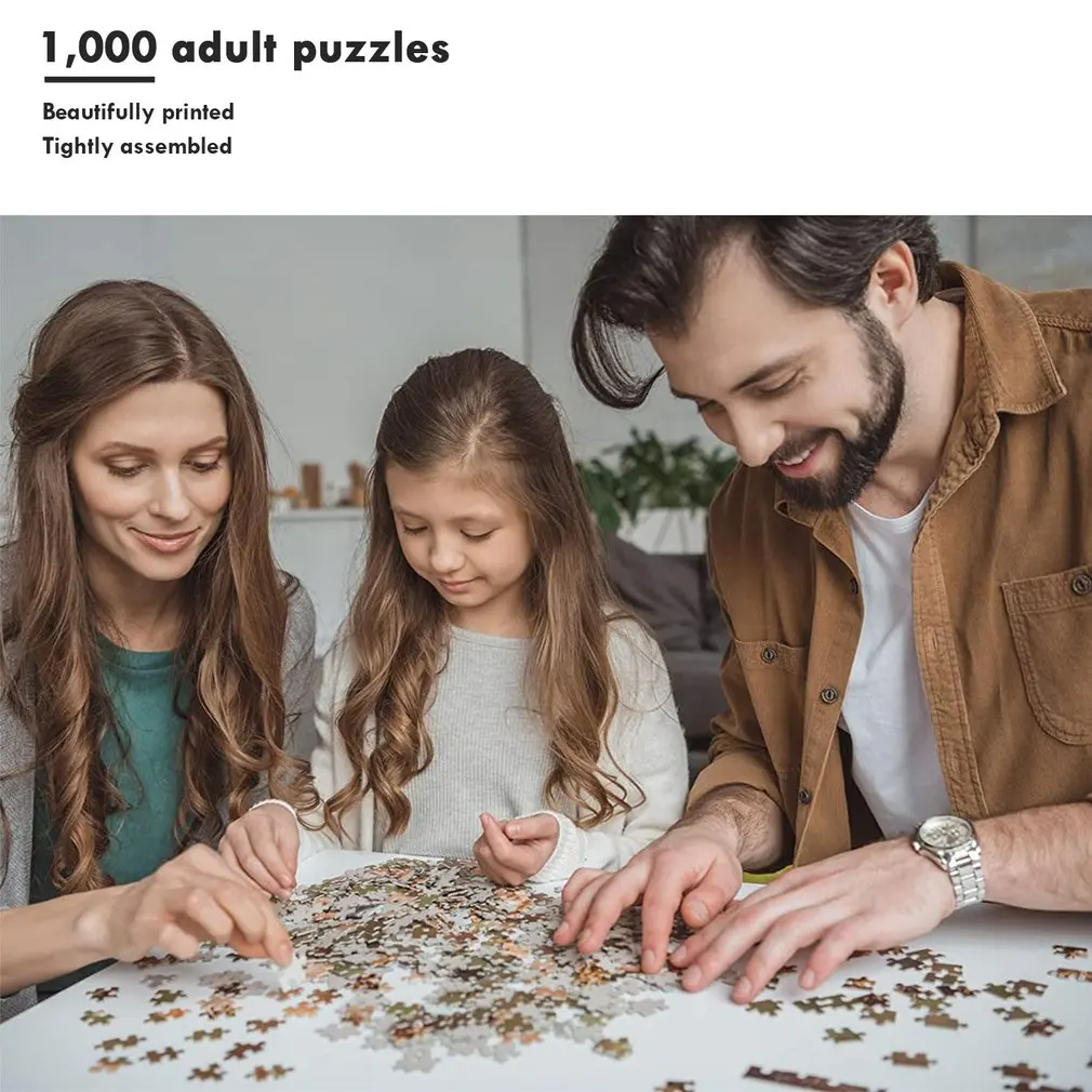 2020 DIY 1000 Pieces Jigsaw Puzzle Educational Games Toys Assembling Picture Landscape Puzzles For Adults Kids Gifts | Игрушки и хобби