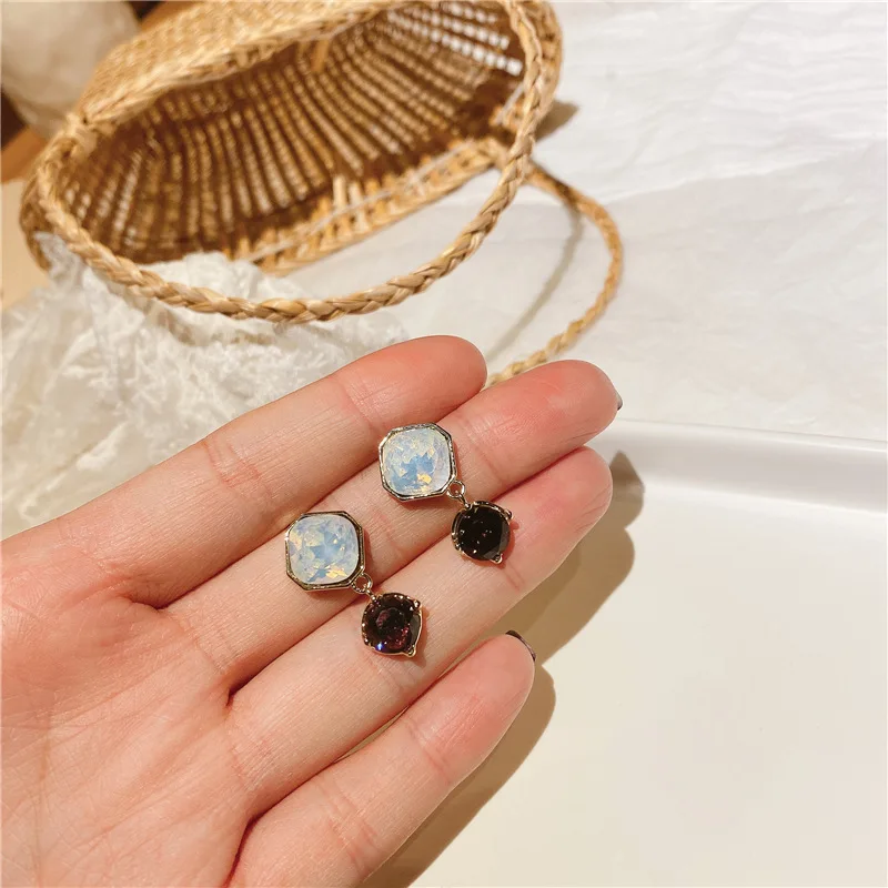

Water Drop Dangle Earrings For Women Party Elegant Korean Fashion Jewelry Accessories Pendientes Wholesale S925 Pin High Quality