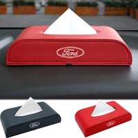 1pcs car tissue box draw out tissue box car interior accessories for ford focus mondeo kuga fiesta mk7 explorer edge 2 4 mk2 mk4