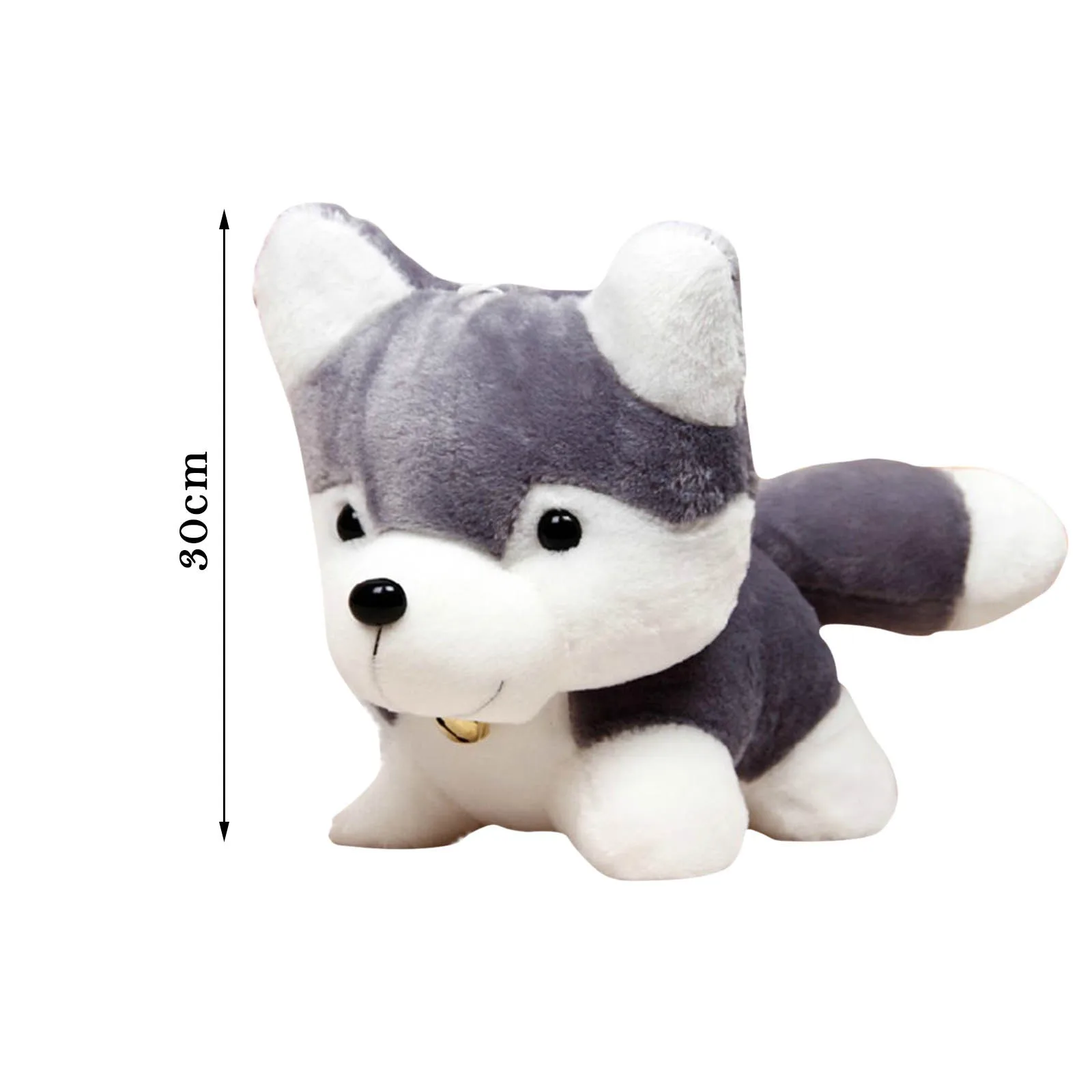 Плюшевая игрушка в виде щенка хаски необычная Строительная мягкие и удобные
