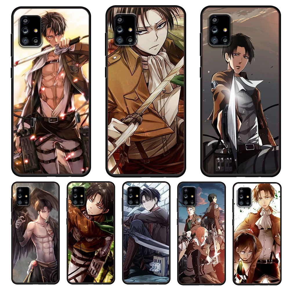 

Attack on Titan Anime For Samsung Galaxy A72 A52 A51 A32 A02S A12 A42 A91 A81 A71 A01 A21S 5G Soft Black Phone Case