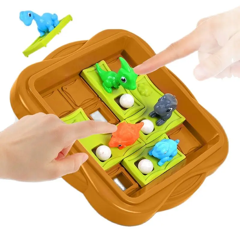 

Smart Challenges Dinosaurs Adventure Game Moving Ball Fun Logic Training Thinking IQ Puzzle Educational Toys For Children