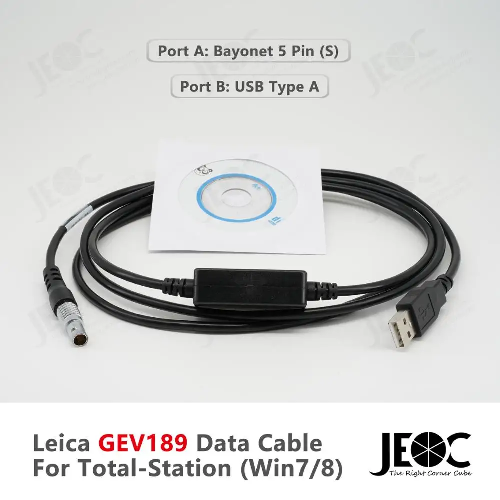 Кабель передачи данных Leica GEV189 для общей станции win7/8 734700 | Инструменты