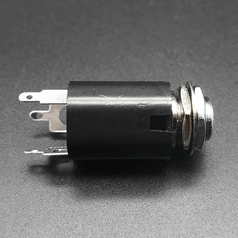 2 шт. гитара Endpin Jack 6 35 мм Вход для акустической Электрогитары бас Выход черный