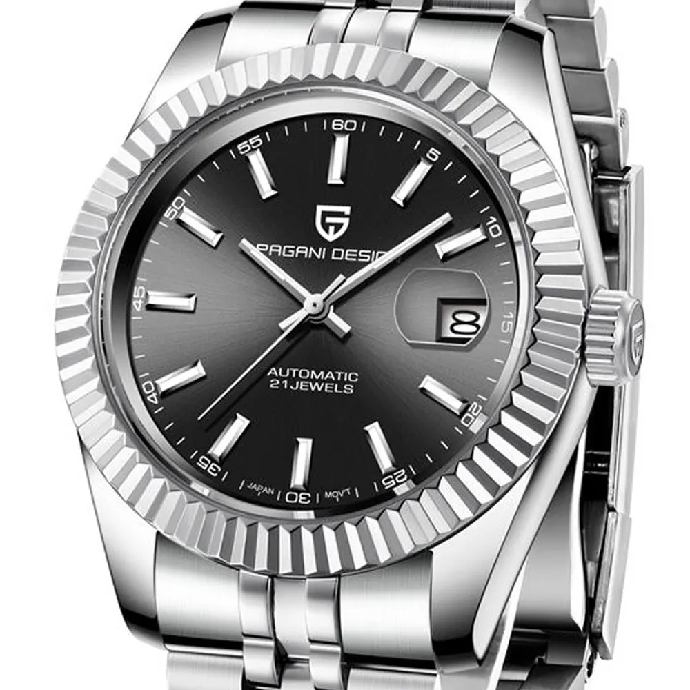 Часы Pagani design Мужские механические автоматические водонепроницаемые в ретро