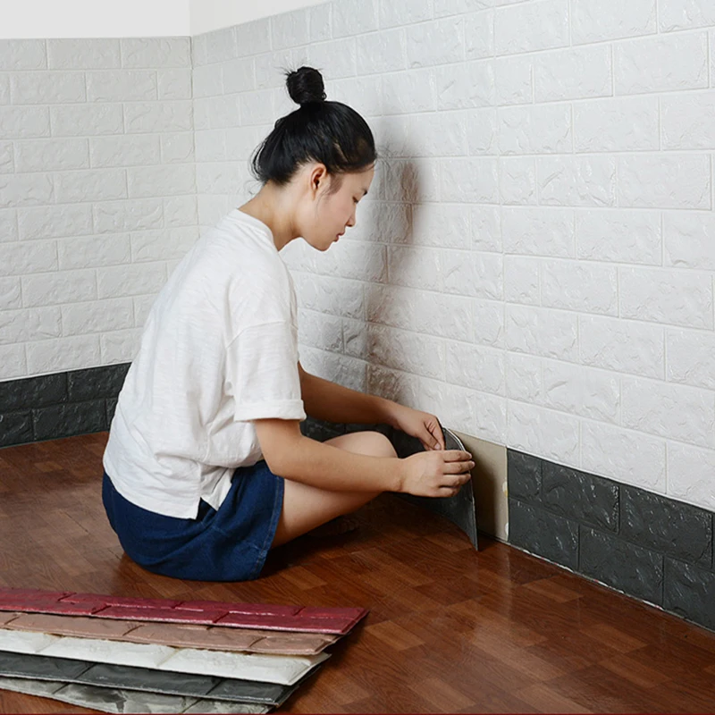 3d наклейки на стену обои самоклеящиеся для спальни пенопластовое украшение