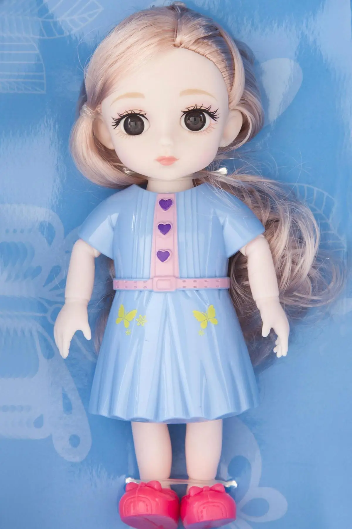 

Toy Dolls Long Hair Joint Places Moving Big Eyes Cute Mayee