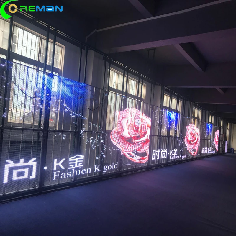 P3.91 7 82 Стекло прозрачный СВЕТОДИОДНЫЙ Экран Видимый светильник Вес светодиодный