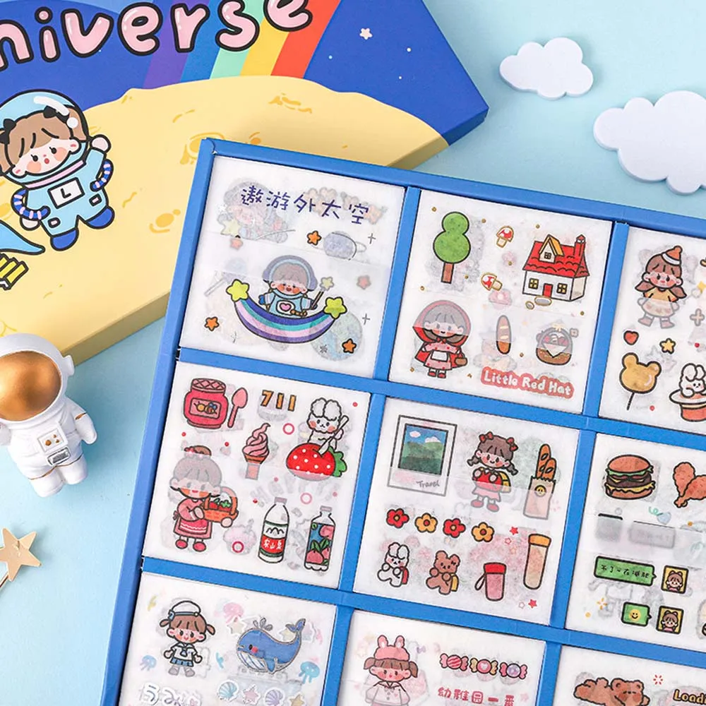 20 листов милые наклейки в виде планеты|Канцелярские наклейки| |