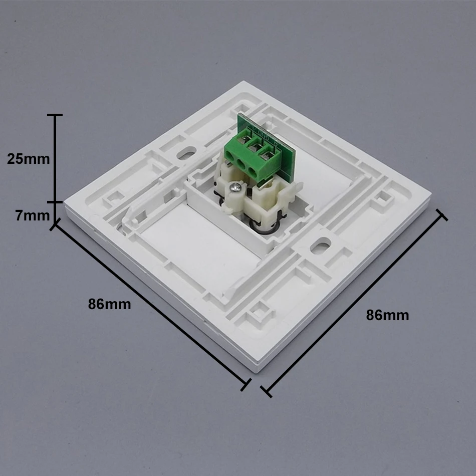 Красно-белый аудио-модуль с двумя отверстиями гнездовой модуль коннектор для