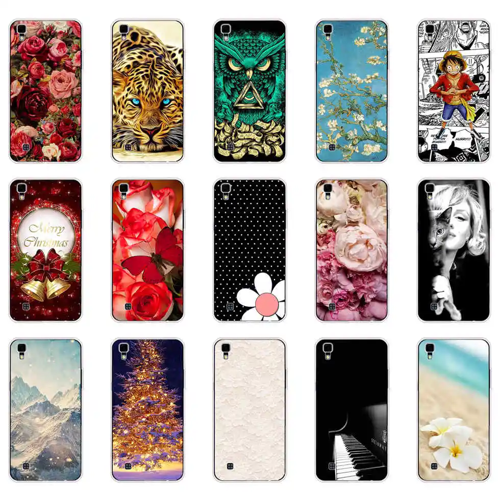 Case for LG X power K220ds k220 Ls755 Coque Silicone Soft TPU cartoon Cases for LG X power Back Case Cover Bags shell