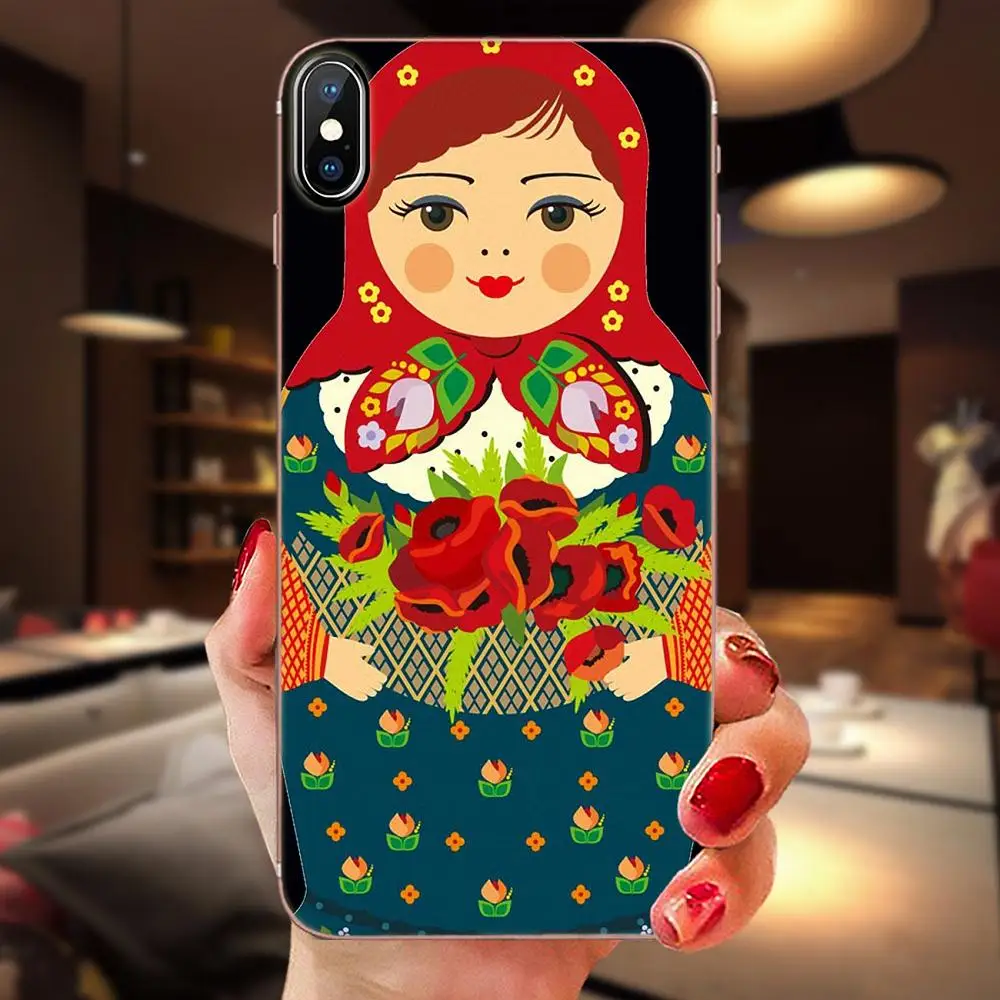 Русские куклы цветок для huawei Honor 4C 5A 5C 5X6 6A 6X7 7A 7C 7X8 8C 8S 9 10 10i 20 20i Lite Pro Чехол телефона