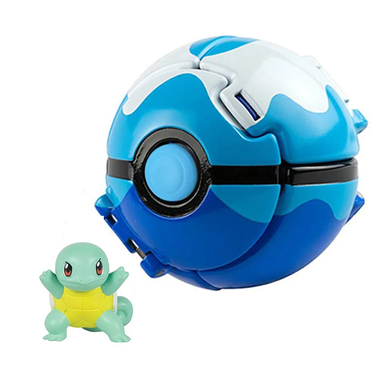 Genuine Pokeball Pokemon Balls Anime Figure Action Pikachu Collect game go Model doll Toys boy kids child Birthday Gift | Игрушки и