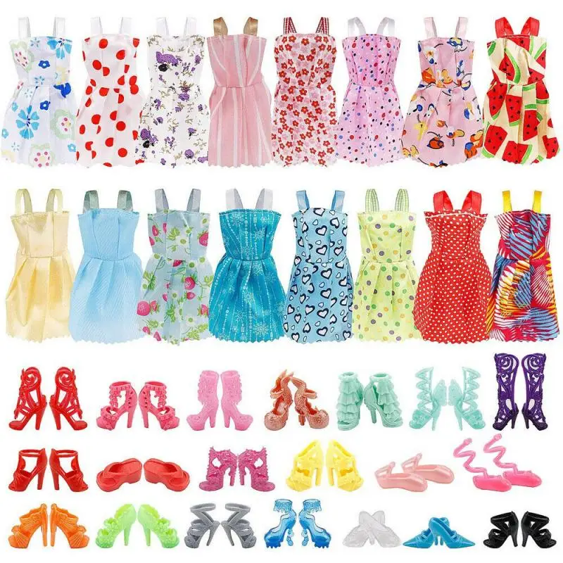 36 шт/партия 12 &quot30 см Кукла одежда Вечерние платья наряды Аксессуары