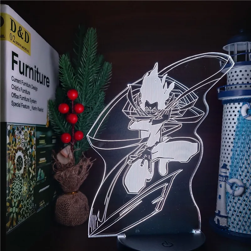 

My Hero Academia Shota Aizawa 3D светодиодный светильник Boku No Hero Academia Аниме Фигурка манга Lampara украшение для спальни лампа Декор