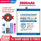 Аккумулятор LOSONCOER HE349 на 3800 мАч для SHARP AQUOS S3 FS8032 мобильный телефон Battery