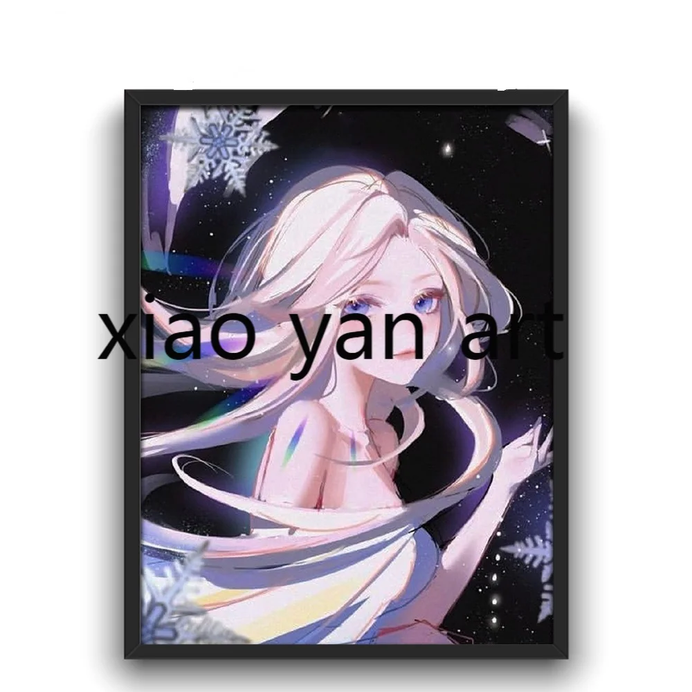 

Алмазная 5d-картина «сделай сам», красивая и прекрасная принцесса Айша», «Холодное сердце», круглая вышивка, ремесла Дисней