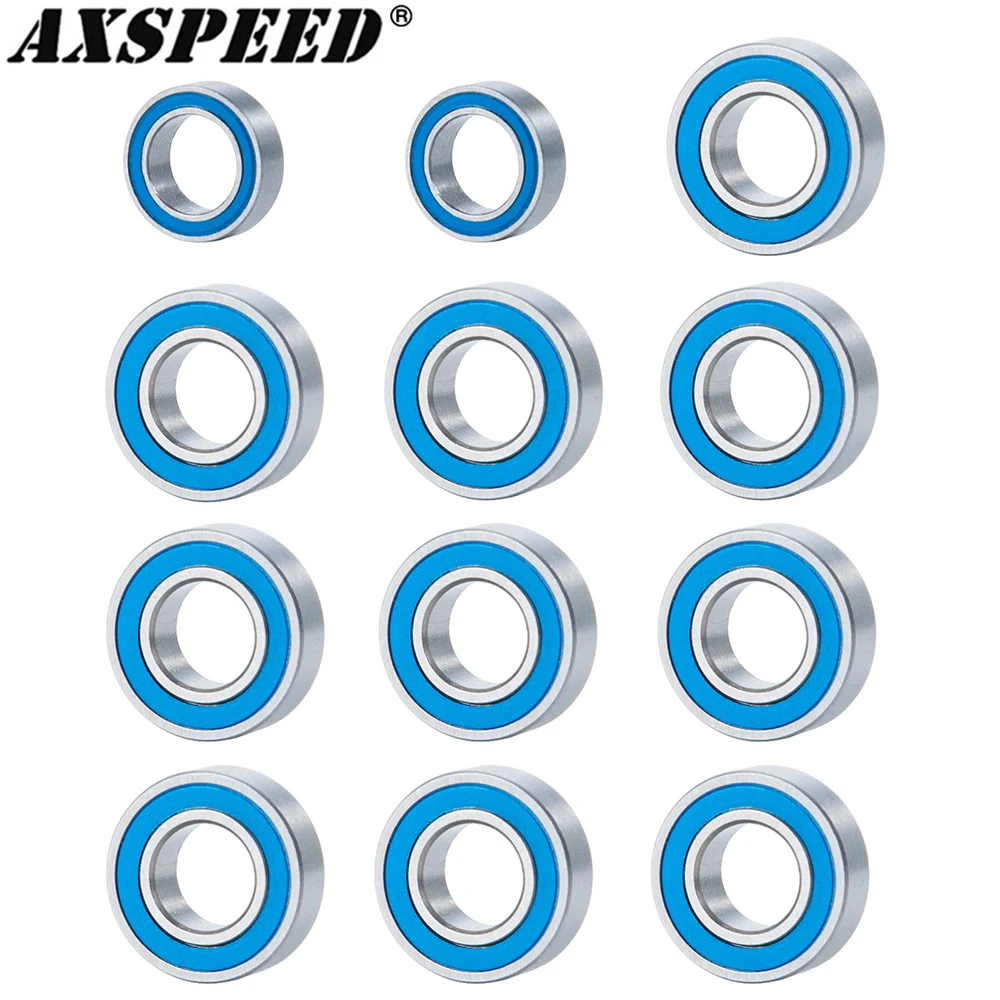 AXSPEED 12PCS Bearing Set Complete Ball Bearing Kit for Tami