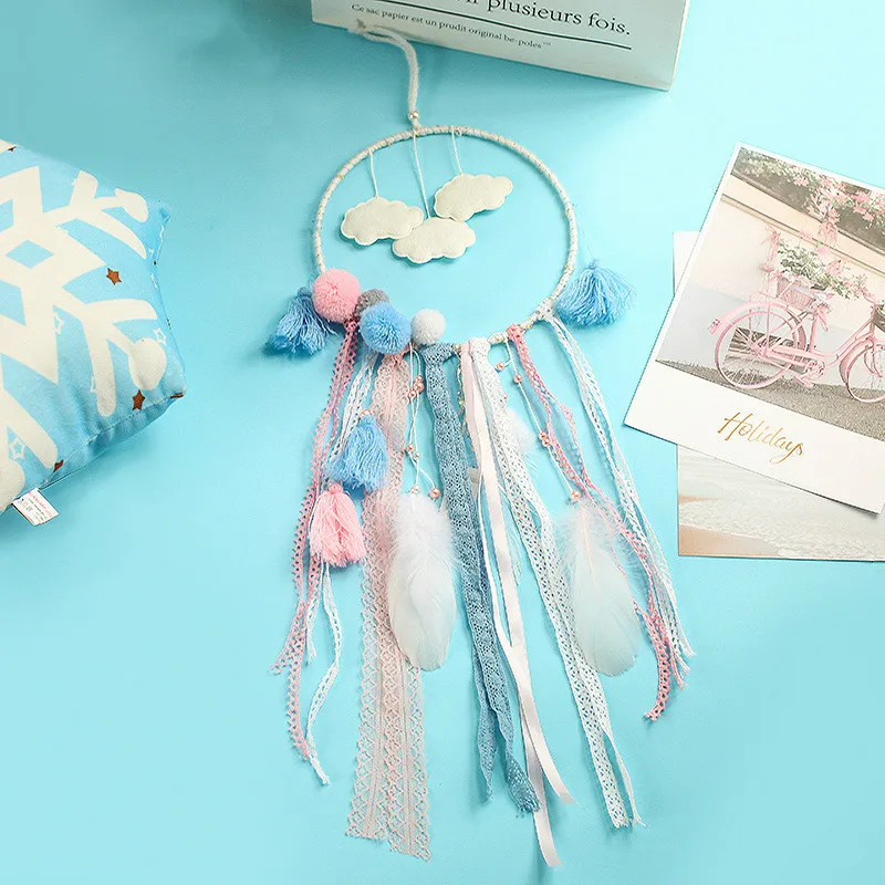 

Hot Cloud Dream Catcher Wind Chime Pendant INS Girl Heart To Send Friends New Exotic Creative Gift Ornaments