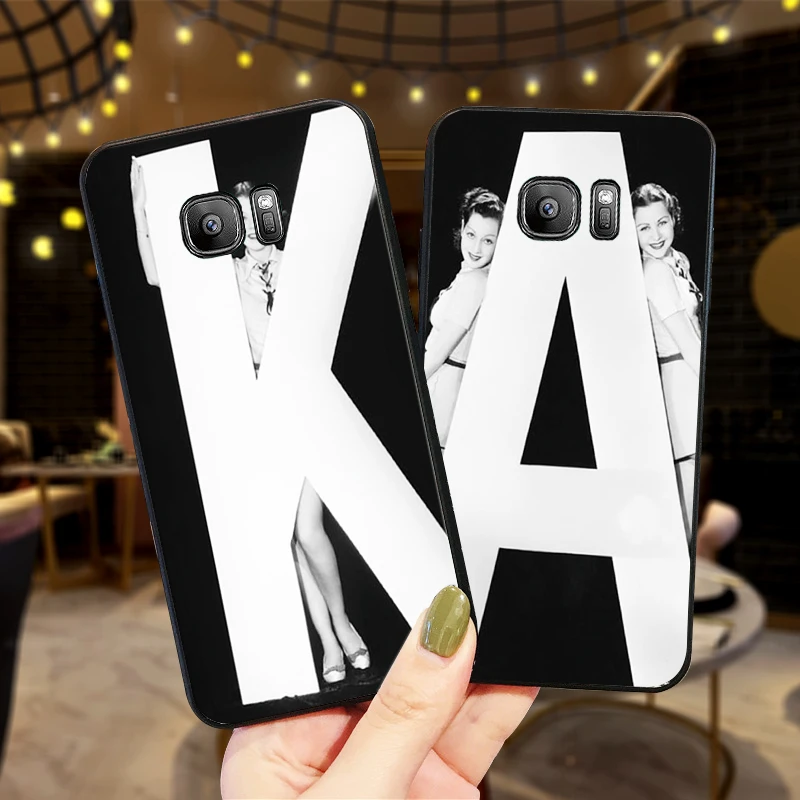 Alphabetical picture Soft Silicone Phone Case For Samsung Galaxy S8 S9 S10 Plus NOTE 8 9 M10 M20 M30 S6 S7 Edge Coque | Мобильные