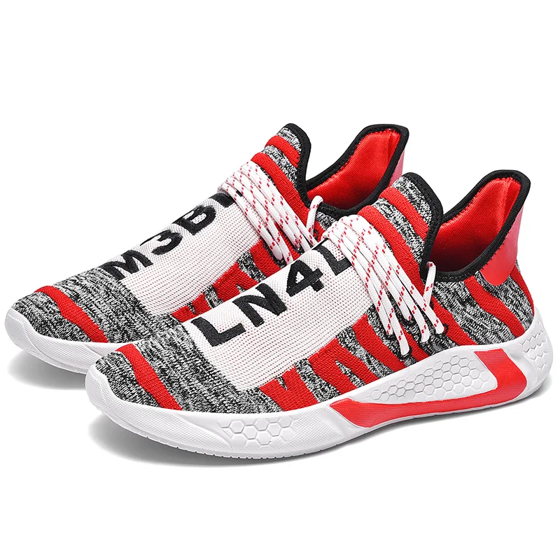 

High Top Sock Shoes Man Fly Weaving Unisex Brand sneakers Trainers Shoes Men Slip On Walking Footwear chaussures femme homme