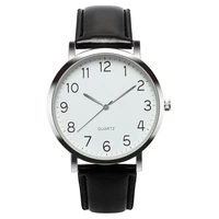 2019 top brand hot men watches fashion mens leather band unisex simple busines analog alloy vintage quartz watch male clock